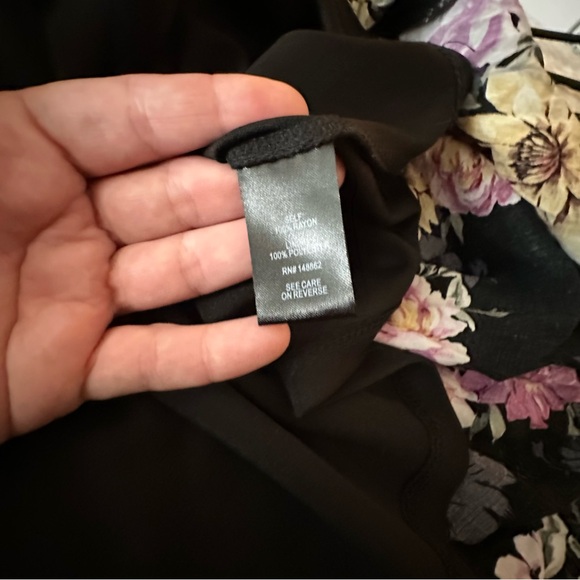 torrid Floral Black Pink Floral Figure Flattering Billowy Skirt Challis Dress 2X - Picture 12 of 16